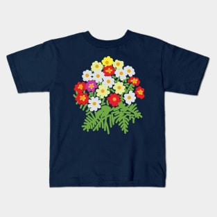 Floral Art Flowers and Ferns for Mothers Day Kids T-Shirt